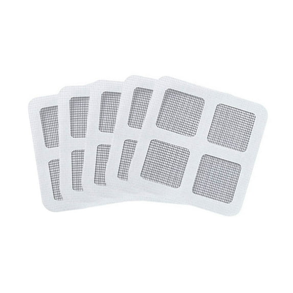 JGJJUGN Self-Adhesive Screen Repair Patch for Windows & Doors - Insect Shield Mesh Repair Kit - Strong Polyester Fiber - Quick Fix for Tents & Patios - 5 Pcs