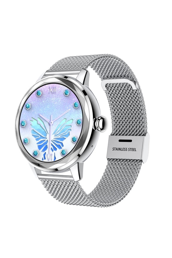 Smartwatch Full Screen Fitness Tracker for Women, Bluetooth Calling, 123 Sport Modes, Health Monitoring, Fashionable Design for Android/iOS