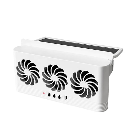 JGJJUGN Solar Car Exhaust Fan Ventilator Powerful Air Circulation System for Summer Cooling and Odor Removal in Vehicles