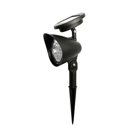 JGJJUGN Solar Powered Spotlights 4LED Garden Lights Outdoor Lighting Decorative Landscape Lights Waterproof Dusk-to-Dawn Sensor Lawn Lights Villa Pathway Lighting - 2 Pack