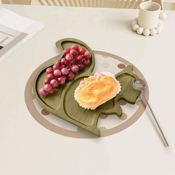 JGJJUGN Solid Wood Tray Multi-Functional | Durable & Stylish for Food Serving | Home Decor & Kitchen Organizer | Easy Clean | Breakfast, Fruits, Snacks