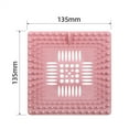 thumbnail image 1 of JGJJUGN Square Drain Filter Screen, Kitchen Sink Clog Prevention, Bathroom Water Filter Mesh, Anti-Clogging Floor Cover, Ideal for Kitchen, Laundry, Bathtub and Sink Use, 1 of 2