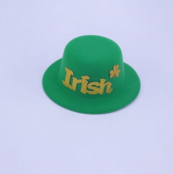 JGJJUGN St. Patrick's Day Green Hat Decoration, Irish Festival Headband, Shamrock Party Hat, Festive Headpiece for Holiday Celebrations, Lightweight Comfortable Design, Bright Colorful Accessory