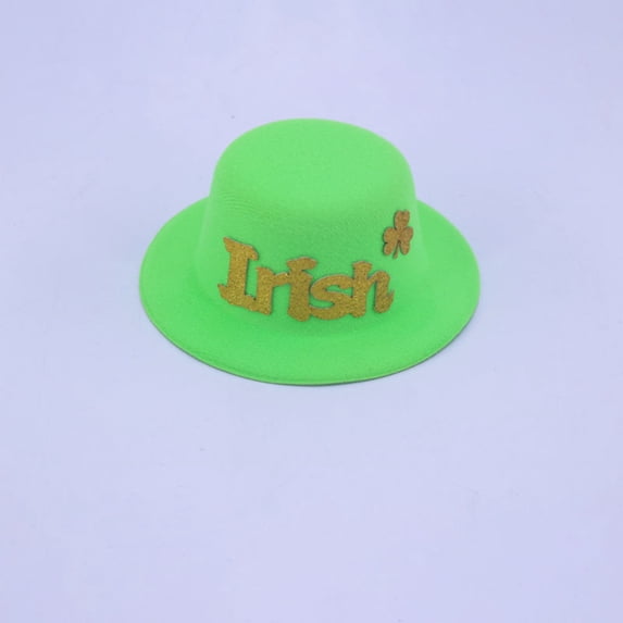JGJJUGN St. Patrick's Day Green Hat Decoration, Irish Festival Headband, Shamrock Party Hat, Festive Headpiece for Holiday Celebrations, Lightweight Comfortable Design, Bright Colorful Accessory