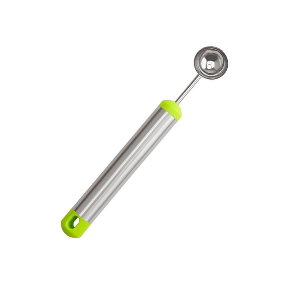 JGJJUGN Stainless Steel Watermelon Scooter Tool, Fruit Carving Spoon, Melon Ball Maker, Cantaloupe Scooter, Kitchen Fruit Cutter for Parties and Family Gatherings