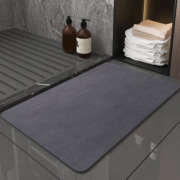 JGJJUGN Super Absorbent Floor Mat Non-Slip Diatom Mud Bathroom Carpet Rug 40x60cm Quick Drying Water Absorption for Home Entrance Kitchen Laundry