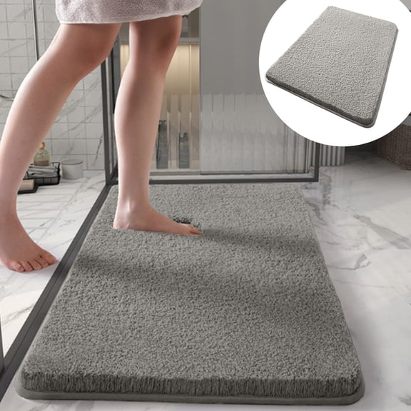 JGJJUGN Super Absorbent Thick Plush Velvet Carpet - Non-Slip, Soft, Machine Washable Floor Mat for Home and Bathroom (40x60cm)
