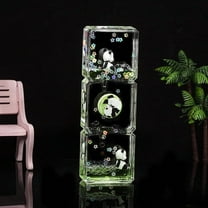 JGJJUGN Transparent Acrylic Liquid Hourglass Timer, Oil-Drip Sand Bottle, Decorative Desktop Sensory Toy, Stress Relief Gift, Calming Visual Timer, Home & Office Decor, 50ml