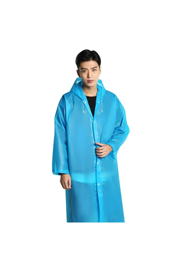 Transparent Raincoat for Adults, Non-disposable EVA Hoodie, Waterproof Lightweight Poncho, Outdoor Camping & Hiking Gear, Eco-friendly Portable Rain Jacket, Various Colors Available