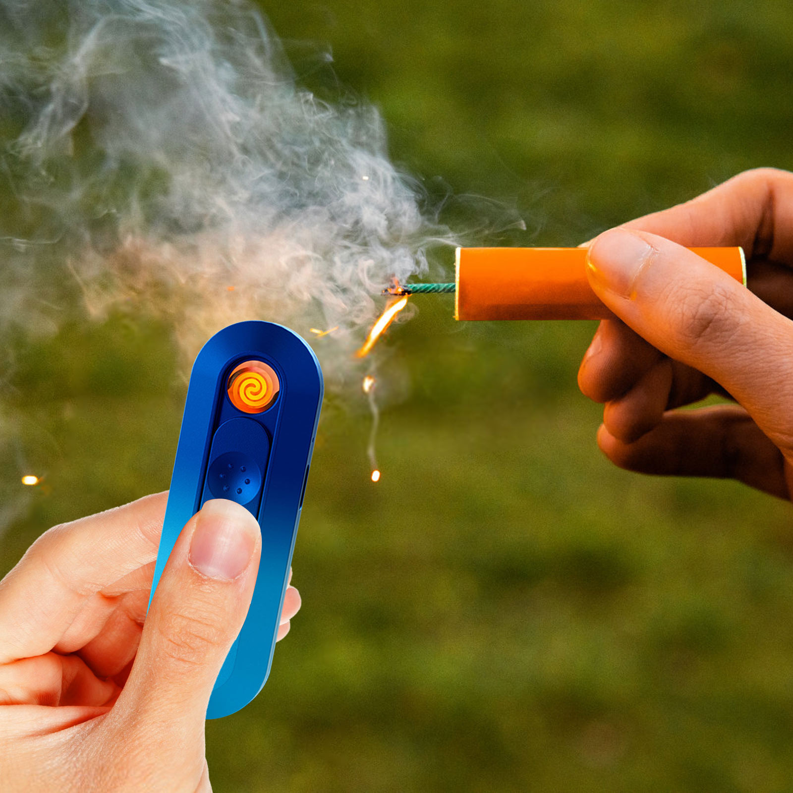 JGJJUGN Travel Essential USB Interface Lighter Safe for Airplane