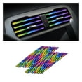 thumbnail image 1 of JGJJUGN U-Shaped Car Vent Outlet Trim Strips, Colorful Decorative PVC Molding, Chromium Plated Interior Accessories for Stylish Automobile Decoration - 10 Pack, 1 of 3