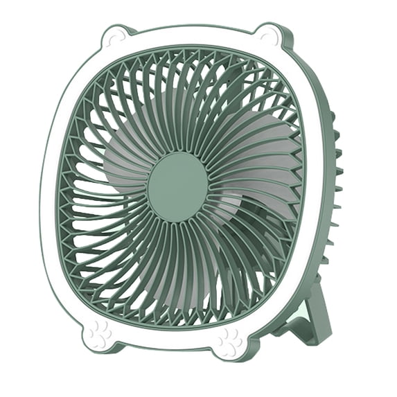 JGJJUGN USB Desktop Charging Fan - Portable Wall-Mounted Fan - Small Summer Fan - Wireless USB Fan with LED Night Light - Space-Saving Cooling Solution for Home and Office