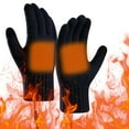 thumbnail image 1 of JGJJUGN USB Heated Gloves for Cold Weather, Touchscreen Knitted Heating Gloves, Velvet Lined Outdoor Warmers, Thick Thermal Hand Protection, Rechargeable Heating Mittens, Winter Accessories, 1 of 4
