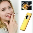 thumbnail image 1 of JGJJUGN USB Rechargeable Flameless Lighter Touch Sensor Compact Windproof Portable Electric Cigarette Lighter Ideal for Camping Outdoor Use, 1 of 5