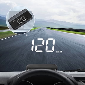 JGJJUGN Universal Holographic Speedometer Head-Up Display GPS Wireless Speed Indicator for Cars, Trucks, Buses - Multifunctional Digital Dashboard Projector, Night & Day Visibility Accessory