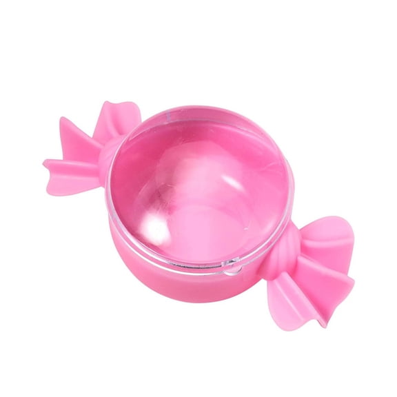 JGJJUGN Valentine's Day Round Candy Box, Candy-Shaped Gift Container, Clear Lid Storage Box, Cute Treat Holder, Ideal for Chocolates, Small Gifts, Romantic Occasions, Party Supplies