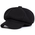 thumbnail image 1 of JGJJUGN Vintage Denim Newsboy Cap for Women, Classic Beret Hat, Cabbie Painter Hat, Stylish Flat Cap with Visor, Fall Winter Fashion, Breathable 8-Panel Design, Casual Accessory, 1 of 1