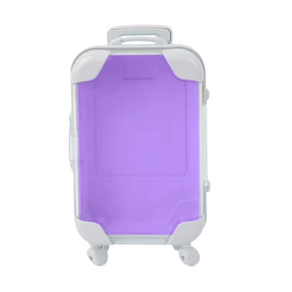 JGJJUGN Walkable Mini Storage Trolley, Cosmetic Storage Box, Luggage Organizer, Travel Accessory, Home Decoration, Clear Storage Solution, Ideal for Travel and Beauty Applications