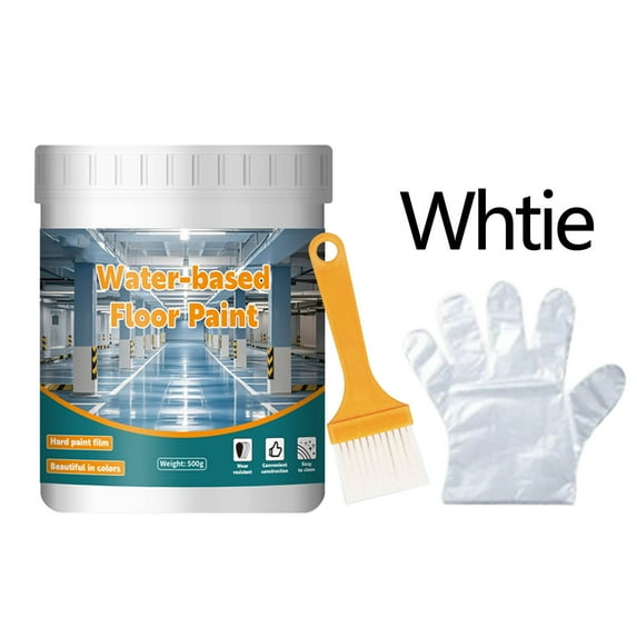 JGJJUGN Water-Based Floor Paint Wear-Resistant Non-Slip Color-Changing for Home Use Easy Application Quick Drying 300g