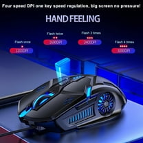 JGJJUGN Wired Gaming Mouse 6D with Colorful LED Lights, Ergonomic Design for PC and Laptop Gaming Accessories