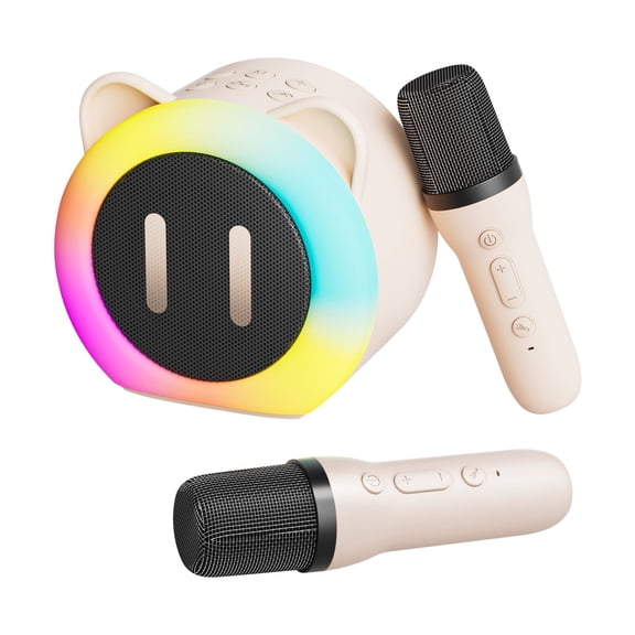 JGJJUGN Wireless Bluetooth Speaker with Microphone, Portable Karaoke System, Cute Piglet Design, Outdoor and Home Use, All-in-One Music Maker, Compact Sound Device, Fun Entertainment Speaker