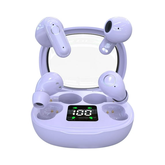 JGJJUGN Wireless Bluetooth Translating Earbuds, Multi-Language Translator Headphones, Real-Time Language Translation Device, Over-Ear Earbuds, HD Sound, Fast Charging, 144 Languages Support