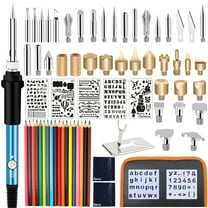 JGJJUGN Wood Burning Kit 75pcs Adjustable Temperature 200-450℃ Soldering Iron Tool with Interchangeable Tips for DIY Art and Craft Projects