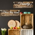 thumbnail image 1 of JGJJUGN Wooden Wall Decorations for Home - Rustic Farmhouse Signs, Kitchen & Living Room Decor, 2-Pack, Brown & Gray, 11.81x3.94, Warm Space Creater, 1 of 6