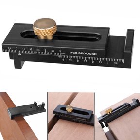 JGJJUGN Woodworking Feeler Ruler, Saw Seam Gauge, Slots Adjuster, Gap Measurement Tool, Aluminum & Brass Slot Regulator, High Accuracy Hand Tools, 5-40mm Measuring Range, Durable Design