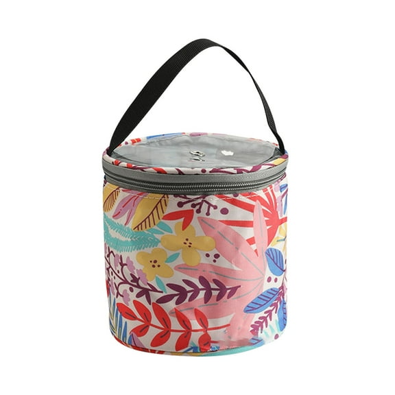 JGJJUGN Wool Yarn Storage Bag, Knitting Organizer, Crochet Holder, Portable Knitting Case, Travel Yarn Tote, Craft Storage for Knitting Tools, Durable Woven Yarn Bag with Easy Access