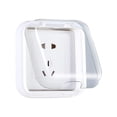 thumbnail image 1 of JGJJUGN Self-Adhesive Waterproof Socket Cover - Electrical Outlet Protector - Plug Cover - Type 86 Wall Socket Shield - Indoor Waterproofing - Durable Polystyrene - Easy Installation, 1 of 2