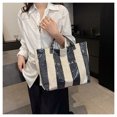 thumbnail image 1 of JGJJUGN Trendy PVC Tote Bag for Women - Waterproof Plastic Handbag, Letters Print Shopping Bag, Spacious Gift Tote for Holidays, Durable and Stylish Everyday Use Bag, 1 of 9