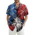 thumbnail image 1 of JGNGSHN Hawaiian Shirts for Men Patriotic 4th July Shirt Short Sleeve Button Down T-Shirts Casual American Flag Print Summer Vacation Beach Shirt, 1 of 10