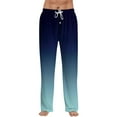 thumbnail image 1 of JGNGSHN Men's Gradient Pajama Pants with Pockets, Drawstring Elastic Waist Lounge Pants, Soft Casual Wide Leg Sleepwear Bottoms, 1 of 7