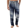 thumbnail image 1 of JGNGSHN Men’s Lounge Pajama Pants, Classic Plaid Cotton Sleepwear with Drawstring and Elastic Waist, Loose Fit Straight Leg, 1 of 7