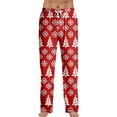 thumbnail image 1 of JGNGSHN Mens Christmas Pajamas Pants Cute Print Sleep Lounge Pant Warm Sleepwear Pants PJ Bottoms with Pockets and Button Fly, 1 of 4