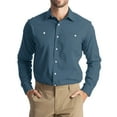 thumbnail image 1 of JGNGSHN Mens Long Sleeve Work Shirts Casual Button Down Summer Fall Tops with Two Chest Pockets XL, 1 of 9