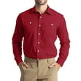 thumbnail image 1 of JGNGSHN Mens Long Sleeve Work Shirts Casual Button Down Summer Fall Tops with Two Chest Pockets XL, 1 of 8