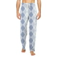 thumbnail image 1 of JGNGSHN Mens Plaid Pajama Pants Pjs Bottoms with Pocket Elastic Waist Wide Leg Trousers Casual Sleep Lounge Pants for Men, 1 of 7