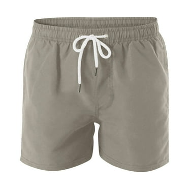 JGNGSHN Mens Summer Beach Shorts Comfy Solid Color Swim Trunks Fashion Running Shorts for Outdoor Activities