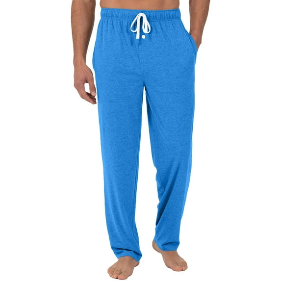 JGNGSHN Pajama for Men Drawstring Pants with Pocket Button Fly Elastic Waist Srtaight Leg Lounge Pounge Pants Casual Loose Fit Solid Color Trousers