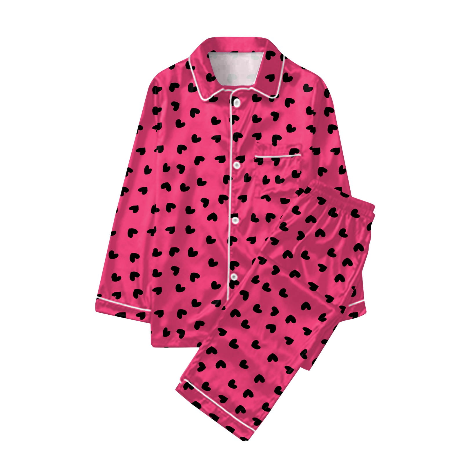 Anjue Women's Button-Down Pajama Set - Short Sleeve Top & Shorts, Soft Bamboo Viscose (Multiple Colors)