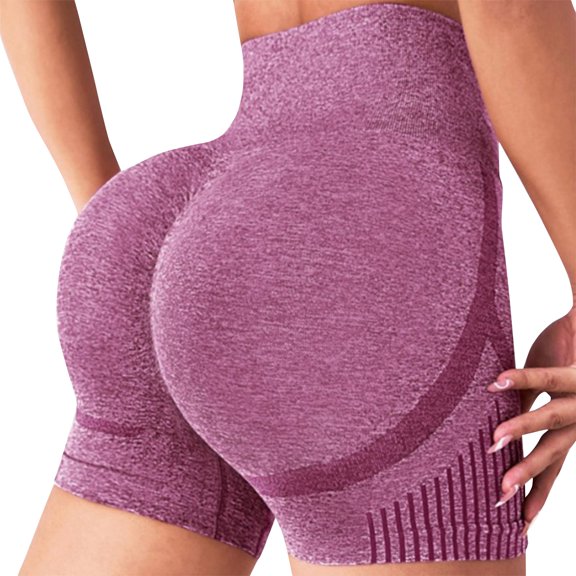 JGNGSHN Womens Athletic Shorts Hight Waist Yoga Shorts Scrunch Butt Lifting Gym Workout Seamless Booty Biker Shorts