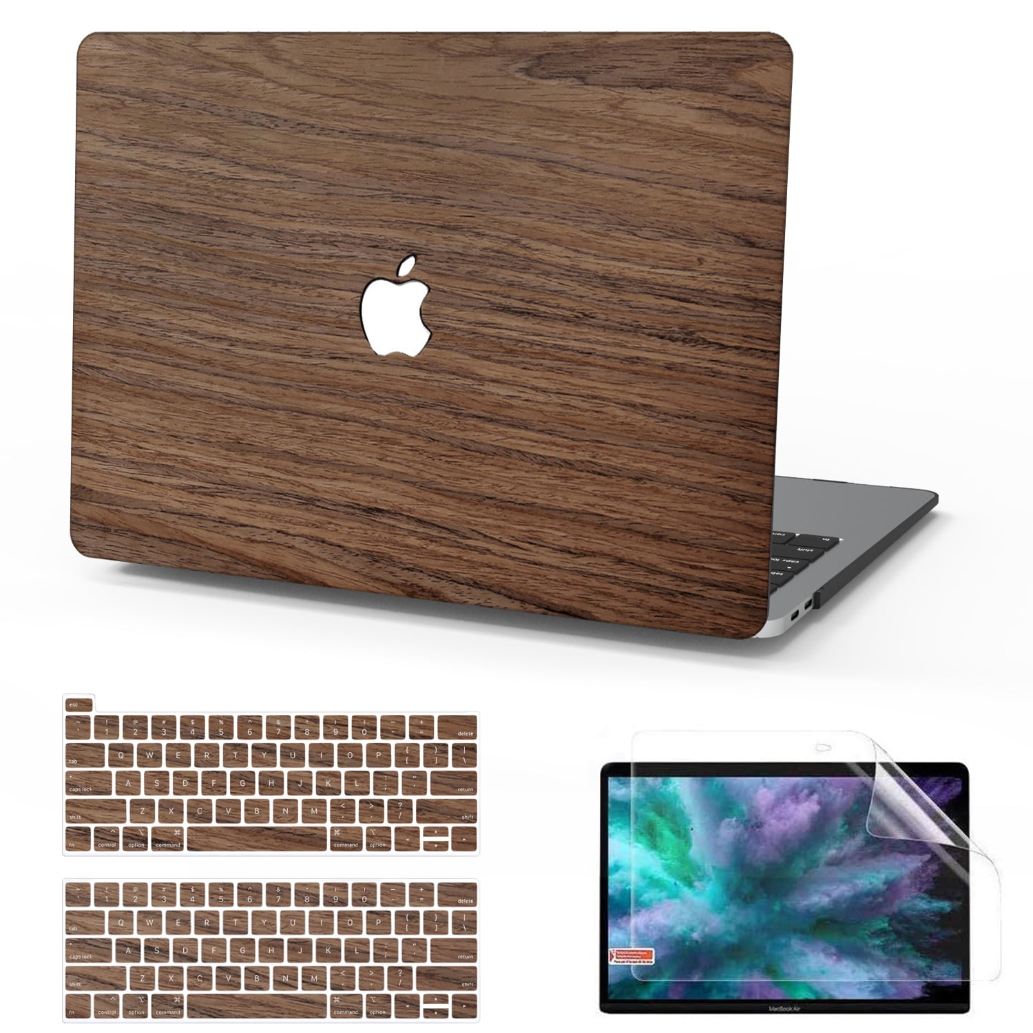 JGOO MacBook Pro 13 inch Case 2022 2021 2020 2019 2018 2017 2016 A2338 M2 M1 A2289 A2251 A2159 A1989 A1706 A1708 with Touch Bar, Wooden Hard Shell JGOO MacBook Pro 13 inch Case 2022 2021 2020 2019 2018 2017 2016 A2338 M2 M1 A2289 A2251 A2159 A1989 A1706 A1708 with Touch Bar, Wooden Hard Shell