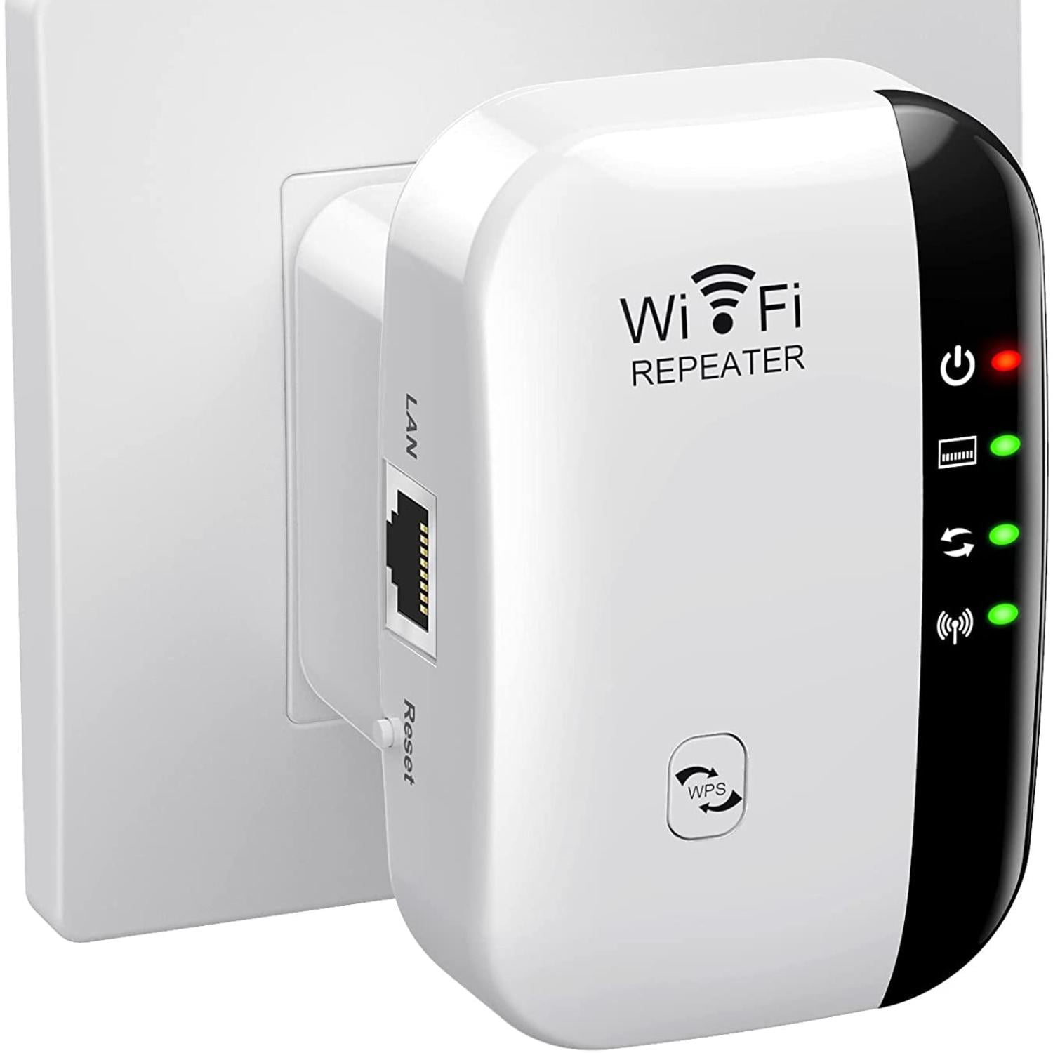 JGOO WiFi Extender Signal Booster Up to 3000 Square Feet and 30 Devices, WiFi Booster Range Extender