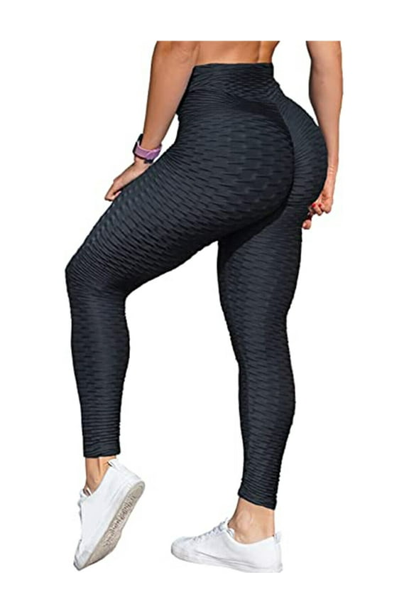 Butt Lifting Anti Cellulite Leggings for Women High Waisted Yoga Pants Workout Tummy Control Sport Tights