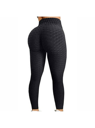 Leggings for Women High Waisted Tight Butt Lifting Leather Pants Yoga  Sports Gym Training Trousers 