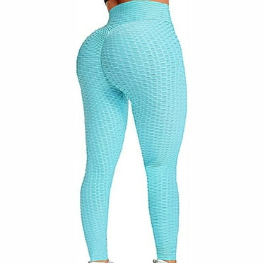 JGS1996 High Waist Butt Lifting Leggings for Women Tummy Control Workout Ruched Butt Lifting Stretchy Yoga Pants Textured Booty Tights