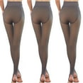 thumbnail image 1 of JGTDBPO 3 Pice Fleece Lined Tights Sheer For Women Fake Translucent Warm Pantyhose Leggings Sheer Thick High Waist Elastic Tights For Winter, 1 of 1