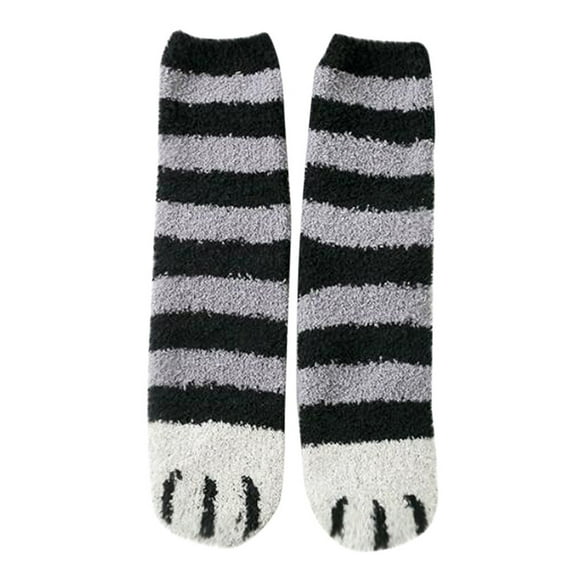 JGTDBPO 4 Pairs Wear Fuzzy Socks For Women Super Soft Plush Slipper Sock Winter Warm Slipper Socks Soft Cute Cat Animal Socks Casual Home Sleeping Fuzzy Cozy Sock